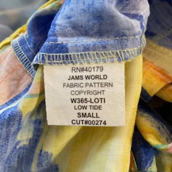 Jams World Vintage 90's Low Tide Janice Tank Pocket Midi Dress Small - Picture 7 of 8